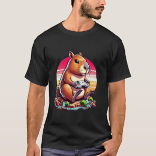 Video Games Lover Capybara Funny Video Games Capyb T-Shirt