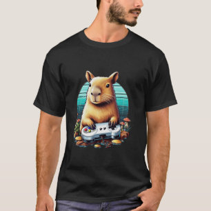 Video Games Lover Capybara Funny Video Games Capyb T-Shirt