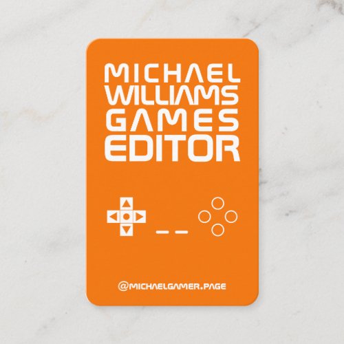 Video games pad console style look business card
