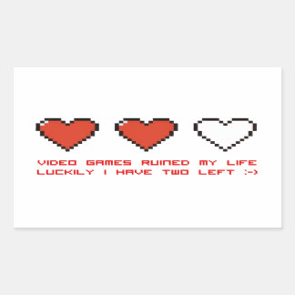 Video Games Rectangular Sticker