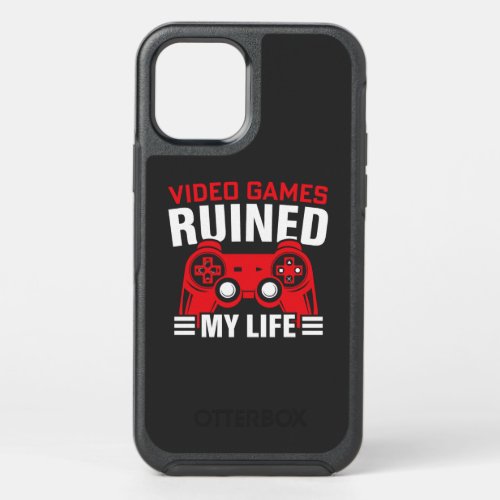 Video Games Ruined My Life Gamers Life OtterBox Symmetry iPhone 12 Pro Case