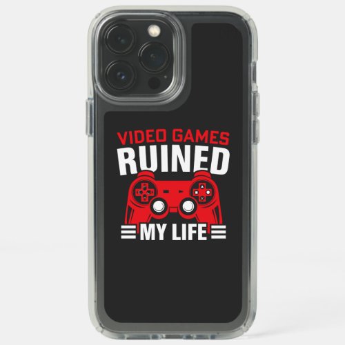 Video Games Ruined My Life Gamers Life Speck iPhone 13 Pro Max Case