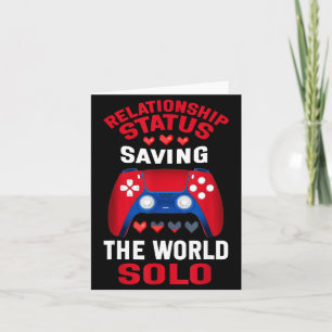Video Games Valentines Day Gamer Gaming Card