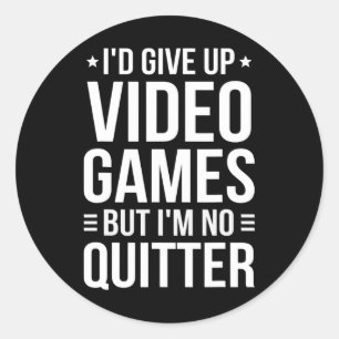 Video Games - Video Gamer Meme - Funny Video Game Classic Round Sticker