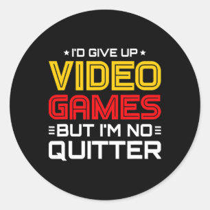 Video Games - Video Gamer Meme - Funny Video Game Classic Round Sticker