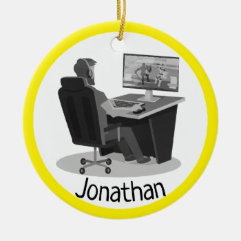 Video Gaming Ornament by SjasisDesignSpace at Zazzle