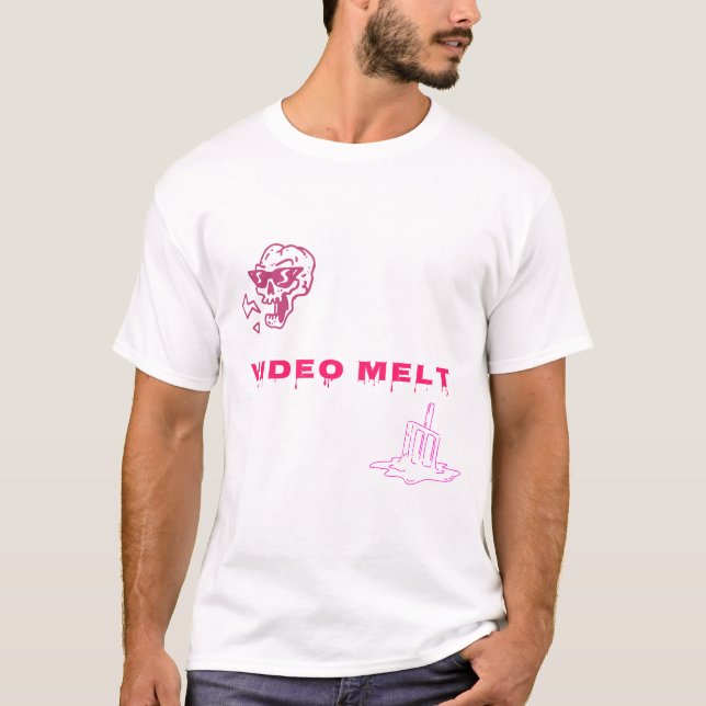 Video Melt T-Shirt (Pink) (Front)