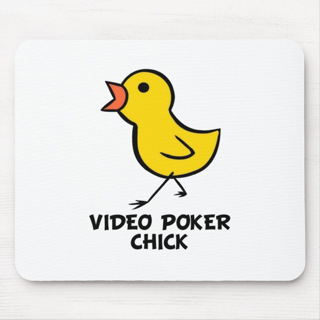 Video Poker Chick Mousepad (Front)