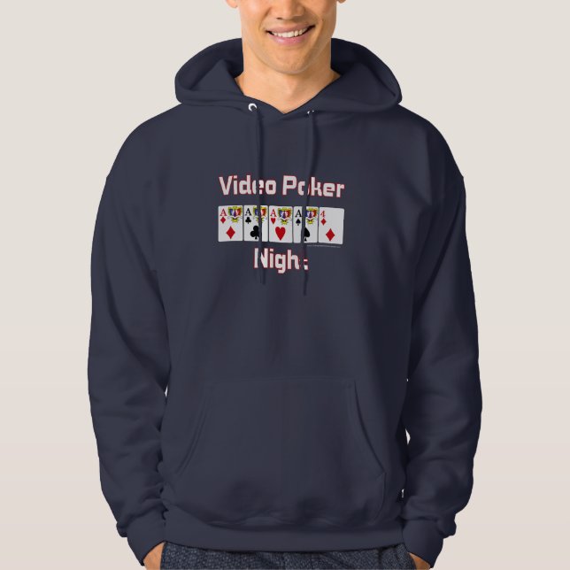 Video Poker Night Hoodie (Front)