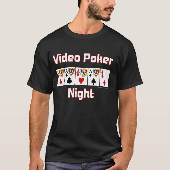 Video poker night Tshirt (Front)