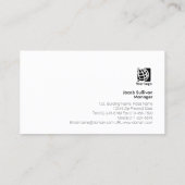 Video Production Services Gold Icons Black Metal Business Card (Back)