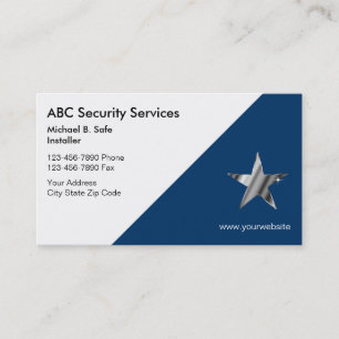 Video Security Business Cards