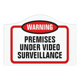 Video Surveillance Camera Recording Warning Sign