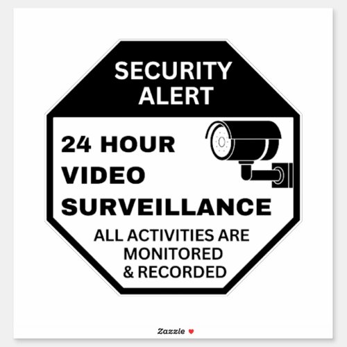 Video Surveillance SignsBusiness CCTV Security  Sticker