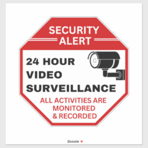 Video Surveillance Signs,Business CCTV Security Sticker