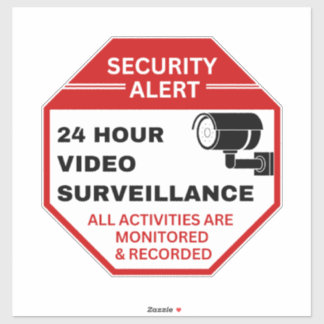 Video Surveillance Signs,Business CCTV Security  Sticker