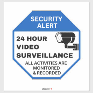 Video Surveillance Signs,Business CCTV Security  Sticker