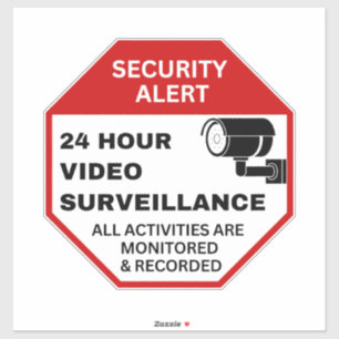 Video Surveillance Signs,Business CCTV Security Sticker