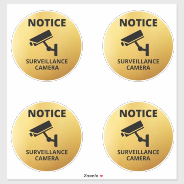 Video Surveillance Signs,warning Sticker (Sheet)