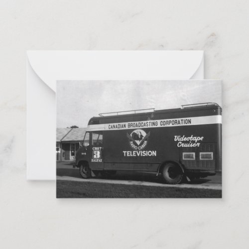 Video Tape Mobile Unit Note Card