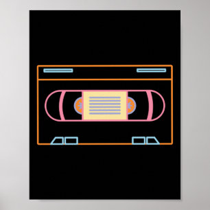 Video Vintage Old School 80S 90S Retro Poster