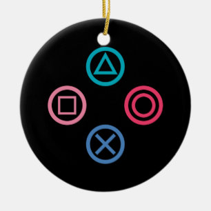 Videogame Button Pad Ceramic Ornament