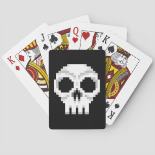 Videogame Death Skull - Pixel Art Poker Cards