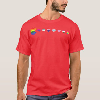 VideoGame Funny Gaming LGBTQ Ally Pride Flag Gamer T-Shirt