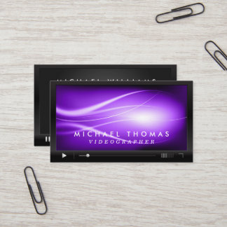 Videographer Business Cards