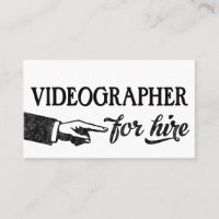 Videographer Business Cards - Cool Vintage