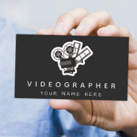 Videographer Filmmaker Video Photo Social Media Business Card