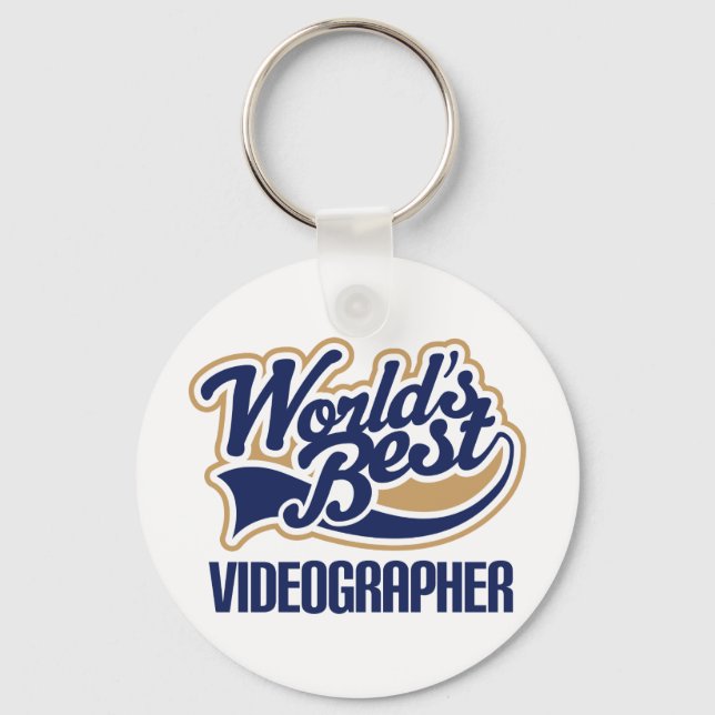 Videographer Gift Keychain (Front)