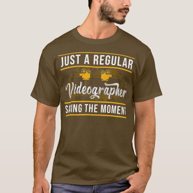 Videographer Saving Videography Filmmaker Gift T-Shirt (Front)