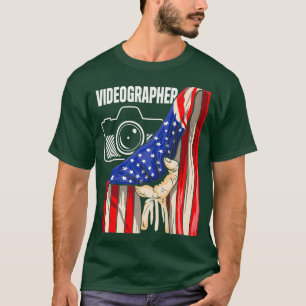 Videographer USA Videography Filmmaker Gift T-Shirt