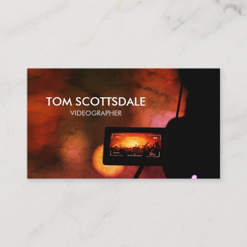 Videographer Video Production  Business Card