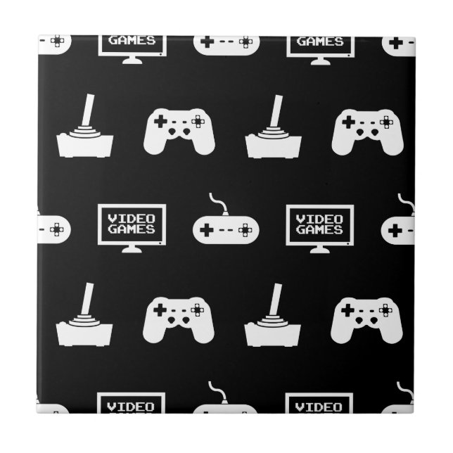 Videos Games Themed Gaming Design Video Game Gamer Ceramic Tile (Front)