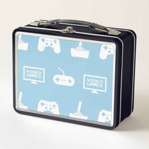 Videos Games Themed Gaming Design Video Game Gamer Metal Lunch Box