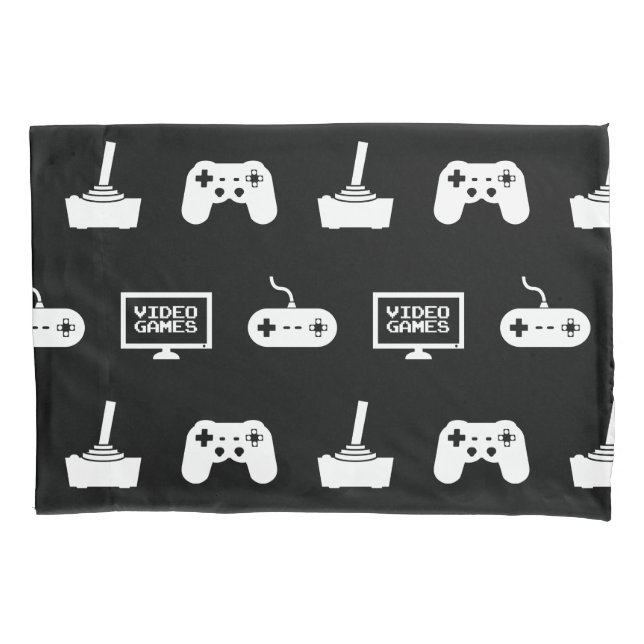 Videos Games Themed Gaming Design Video Game Gamer Pillow Case (Front)