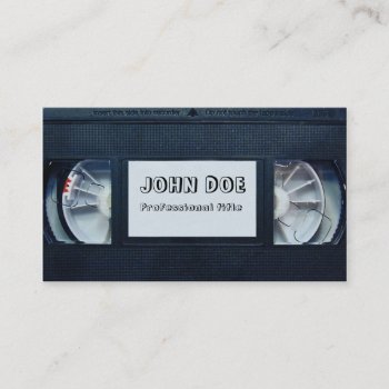 Videotape Business Card by Grafikcard at Zazzle