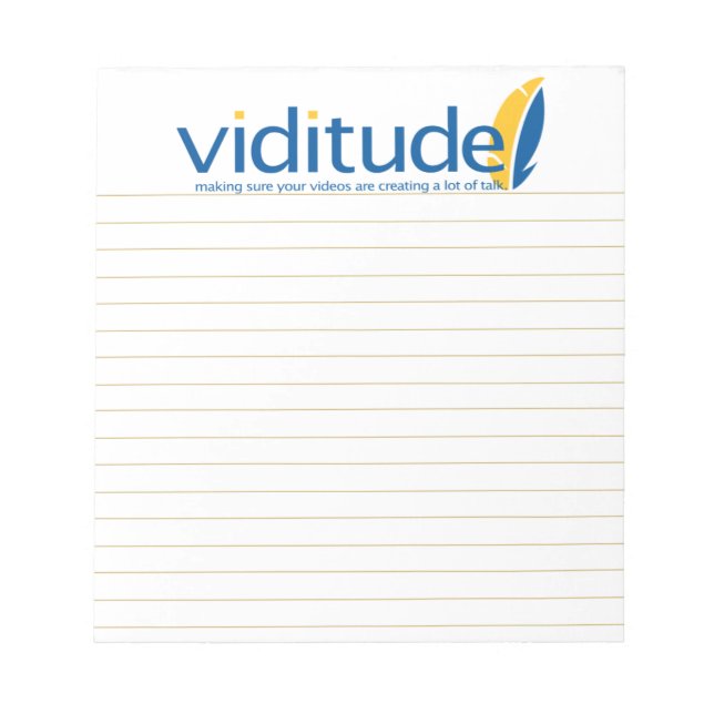 Viditude small lined notepad (Front)