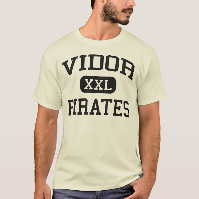 Vidor - Pirates - Junior High School - Vidor Texas T-Shirt (Front)