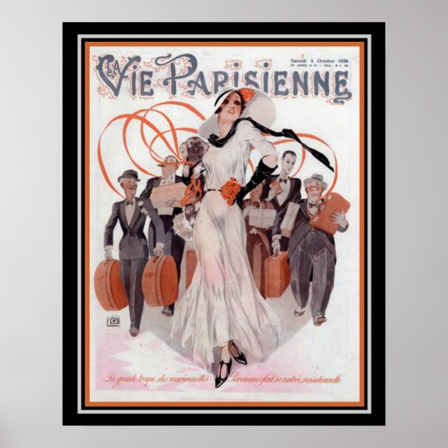 Vie Parisienne "Glamour Girl" Deco Poster 16 x 20 (Front)