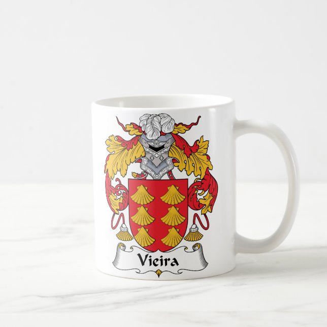 Vieira Family Crest Coffee Mug (Right)