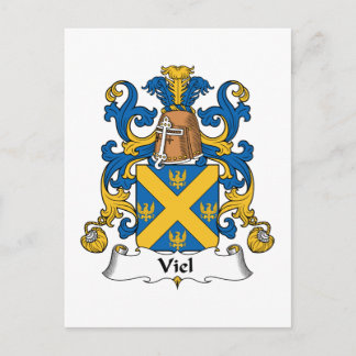 Viel Family Crest Postcard
