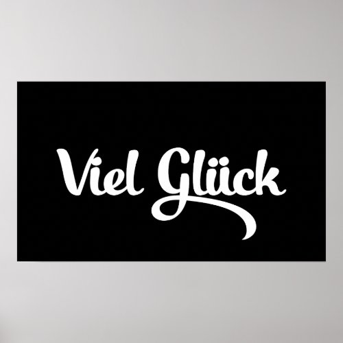 Viel Glck  Good Luck German Language Poster