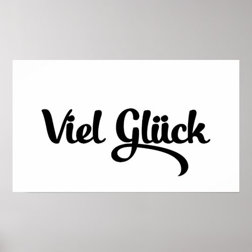 Viel Glck  Good Luck German Language Poster