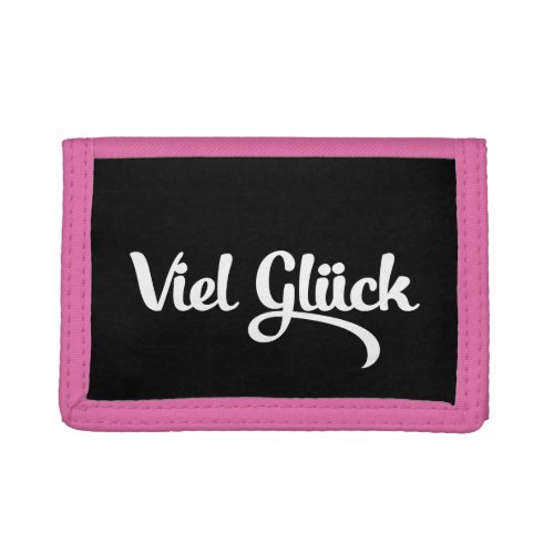 Viel Glck  Good Luck German Language Trifold Wallet