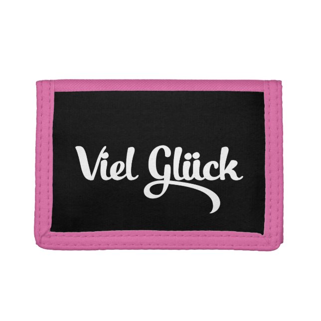 Viel Glück | Good Luck German Language Trifold Wallet (Front)