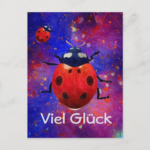 Viel Glck Postcard