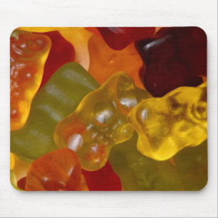 Viele bunte Gummibärchen Mouse Pad